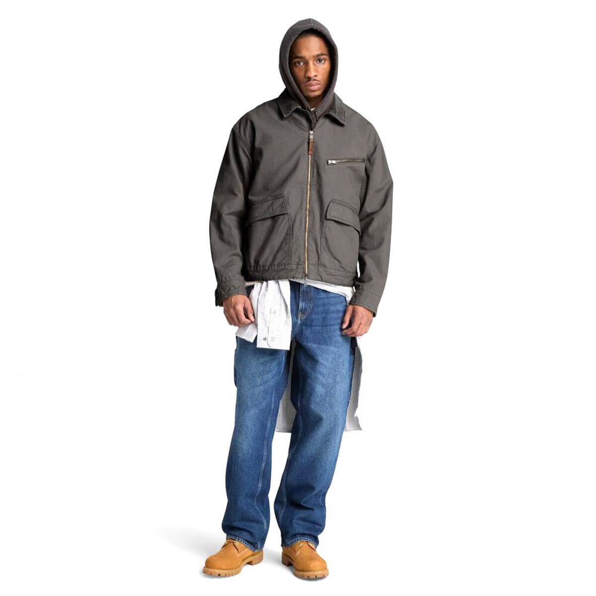 Timberland Canvas Jacket ティンバーランド キャンバス ジャケット A5T43【メンズ キャンバスジャケット コットンジャケット アウター ダブルジップ 26FW】