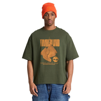 Timberland Graphic T-Shirt ティンバーランド グラフィック Tシャツ A5TH7【メンズ 半袖Tシャツ オーガニックコットンTシャツ リラックスフィット 26FW】