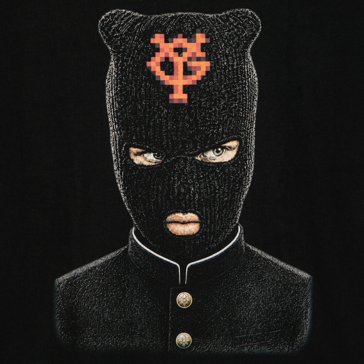 APPLEBUM “Balaclava” T-shirt アップルバム バラクラバ Tシャツ EA2621104【メンズ 半袖Tシャツ アートワーク 天竺 プリント 26FW】