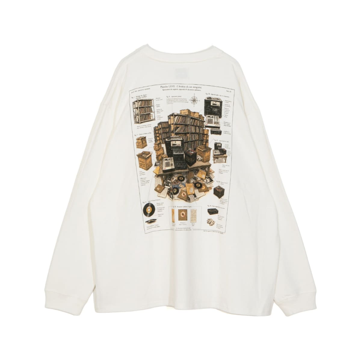 APPLEBUM ”THE SCIENCE OF THE BREAKS” L/S T-SHIRT アップルバム ザ サイエンス オブ ザ ブレイクス ロングスリーブ Tシャツ EA2621110【メンズ グラフィックTシャツ ロングスリーブTシャツ ビートメイキング サンプリングカルチャー 26FW】