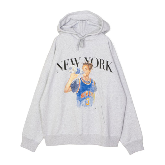 APPLEBUM “New York” Hoodie アップルバム ニューヨーク フーディー TY2620401【メンズ グラフィックフーディー パーカー 水彩画 裏パイル生地 ストリート 26FW】