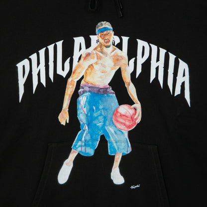 APPLEBUM “Philadelphia” Hoodie アップルバム フィラデルフィア フーディ TY2620402【メンズ グラフィックフーディー パーカー 水彩画 裏パイル生地 ストリート 26FW】