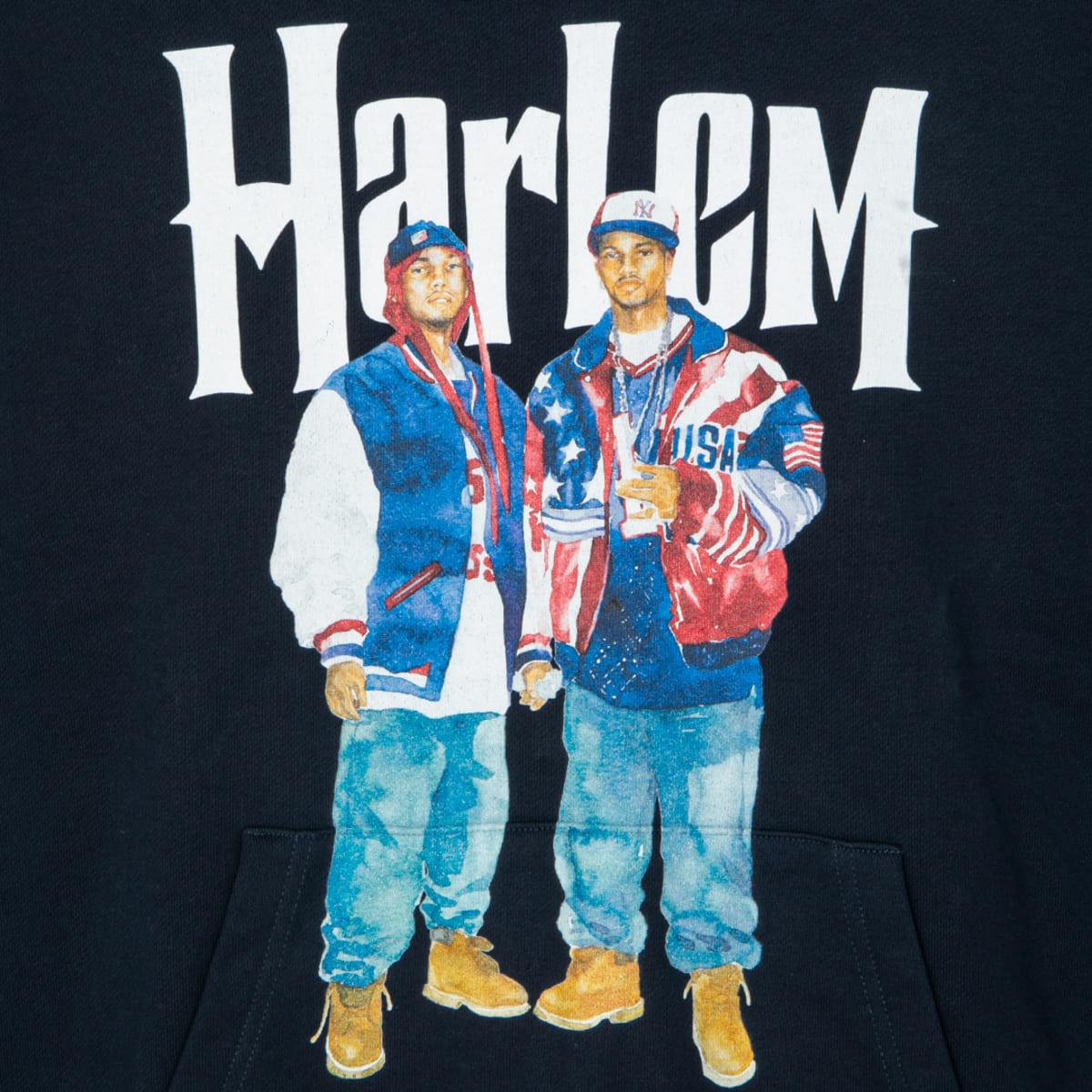 APPLEBUM “Harlem” Hoodie アップルバム ハーレム フーディ TY2620403【メンズ グラフィックフーディー パーカー 水彩画 裏パイル生地 ストリート 26FW】