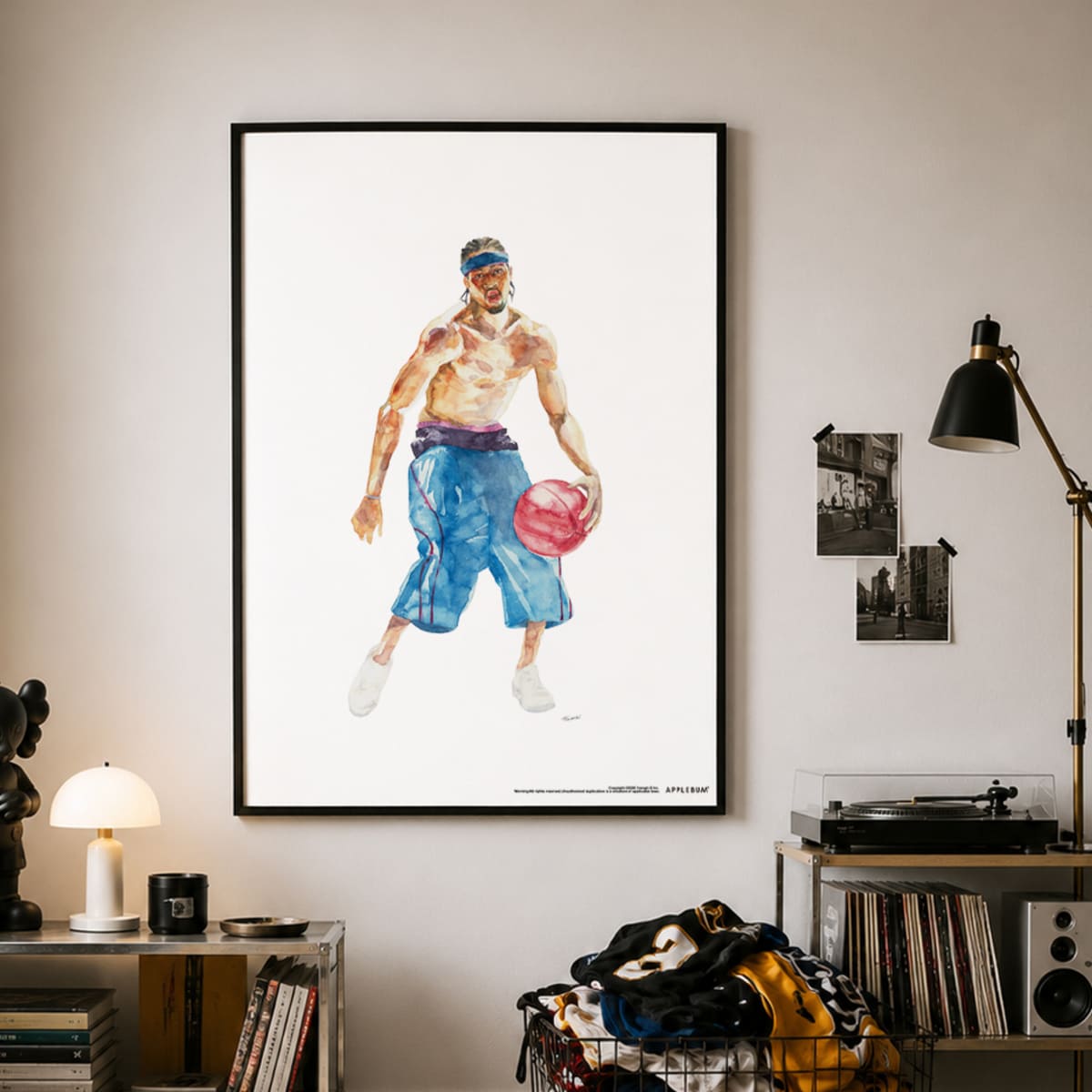APPLEBUM “Philadelphia” A1 Poster アップルバム フィラデルフィア A1ポスター TY2621003【メンズ A1ポスター 水彩画 バスケットボール カルチャー インテリア 26FW】