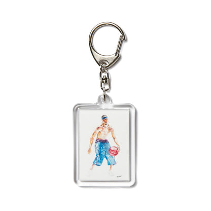 APPLEBUM “Philadelphia” Keyholder アップルバム フィラデルフィア キーホルダー TY2621004【メンズ アクリルキーホルダー 水彩画 バスケットボール アクセサリー 26FW】
