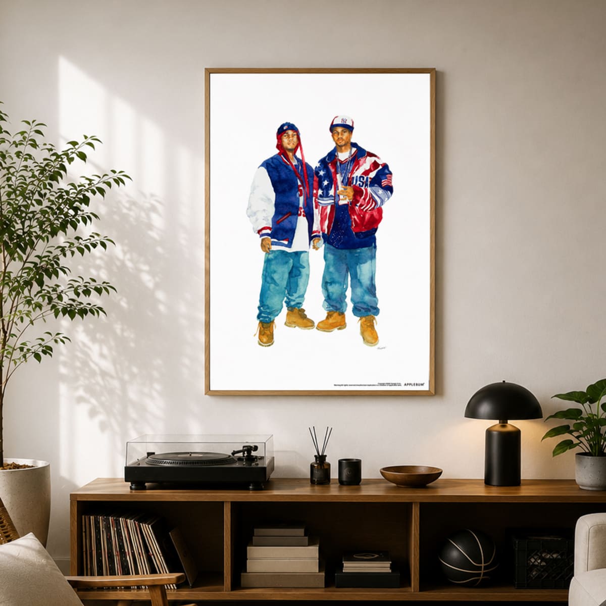 APPLEBUM “Harlem” A1 Poster アップルバム ハーレム A1ポスター TY2621005【メンズ A1ポスター 水彩画 ストリート カルチャー インテリア 26FW】