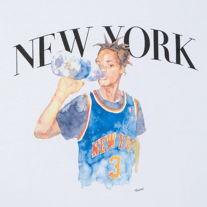 APPLEBUM “New York” T-shirt アップルバム ニューヨーク Tシャツ TY2621101【メンズ 半袖Tシャツ グラフィックTシャツ 水彩画 天竺 ストリート 26FW】