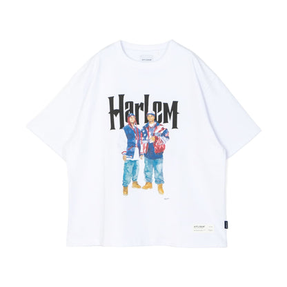 APPLEBUM “Harlem” T-shirt アップルバム ハーレム Tシャツ TY2621103【メンズ 半袖Tシャツ グラフィックTシャツ 水彩画 天竺 ストリート 26FW】