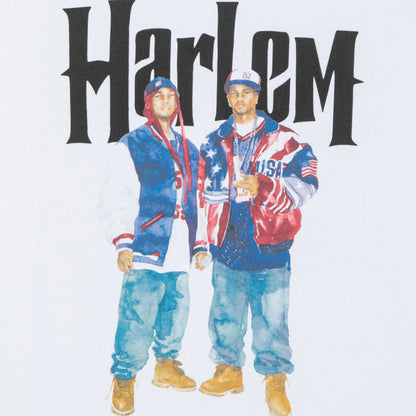 APPLEBUM “Harlem” T-shirt アップルバム ハーレム Tシャツ TY2621103【メンズ 半袖Tシャツ グラフィックTシャツ 水彩画 天竺 ストリート 26FW】