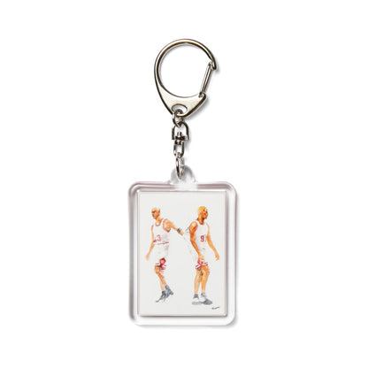 APPLEBUM “Chicago” Keyholder アップルバム シカゴ キーホルダー TY2611008【メンズ アクリルキーホルダー 水彩画 バスケットボール アクセサリー 26FW】