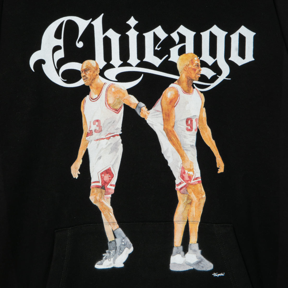 APPLEBUM “Chicago” Hoodie アップルバム シカゴ フーディー TY2620404【メンズ グラフィックフーディー パーカー 水彩画 裏パイル生地 ストリート 26FW】