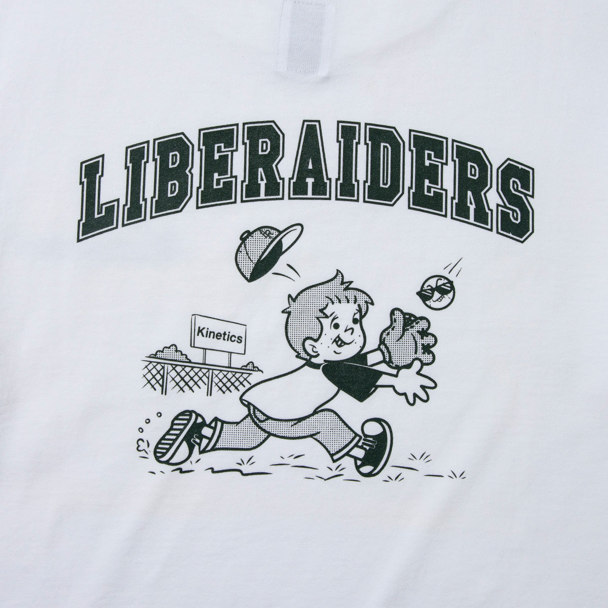 Liberaiders LR BASEBALL TEE FOR KINETICS リベレイダース LRベースボールTシャツ フォー キネティクス 726012620【メンズ グラフィックTシャツ プリントTシャツ 半袖Tシャツ ストリートファッション 26FW】