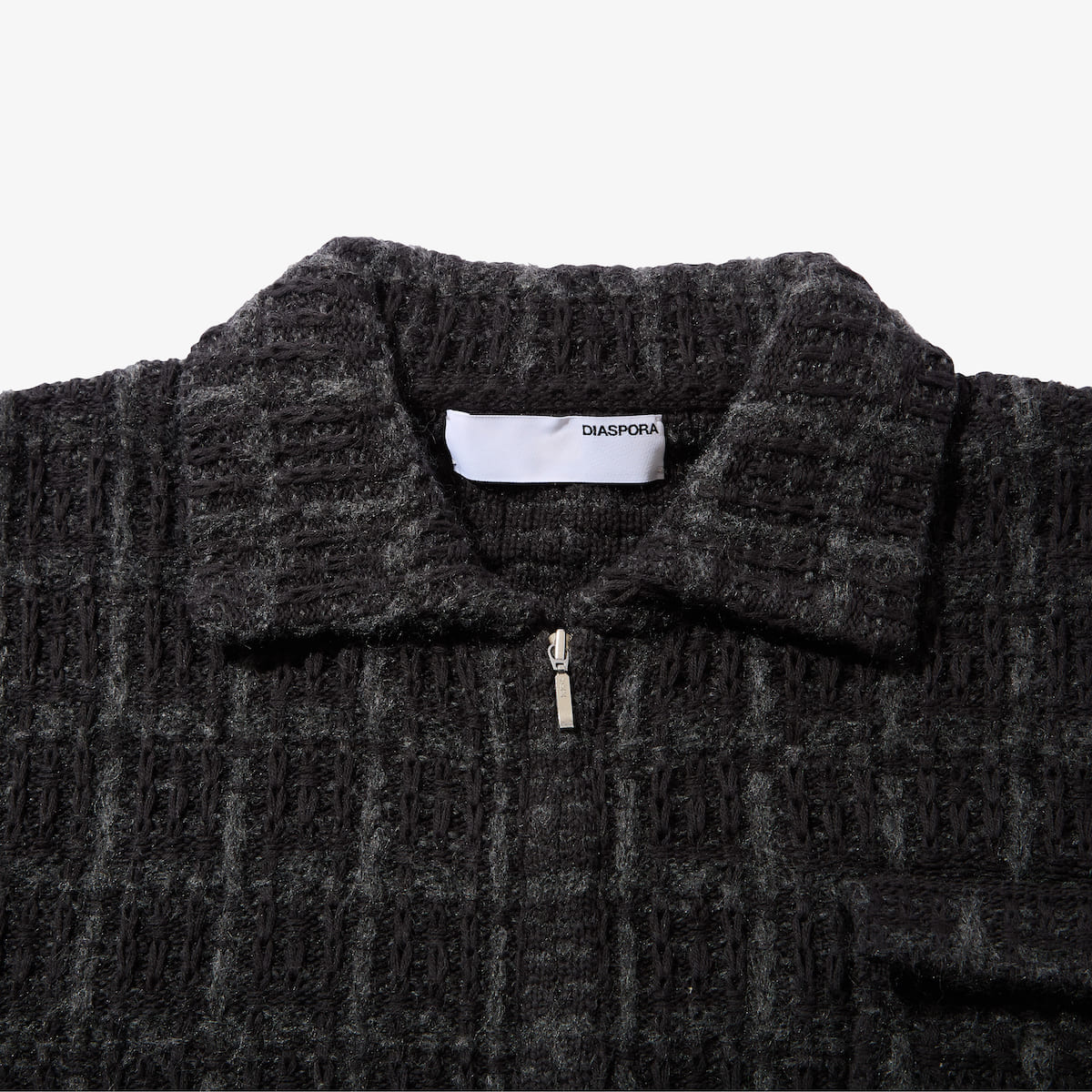 Diaspora skateboards Tweed Knit Drizzler Jacket DSP-26AW-KN01 Diaspora skateboards Tweed Knit Drizzler Jacket DSP-26AW-KN01