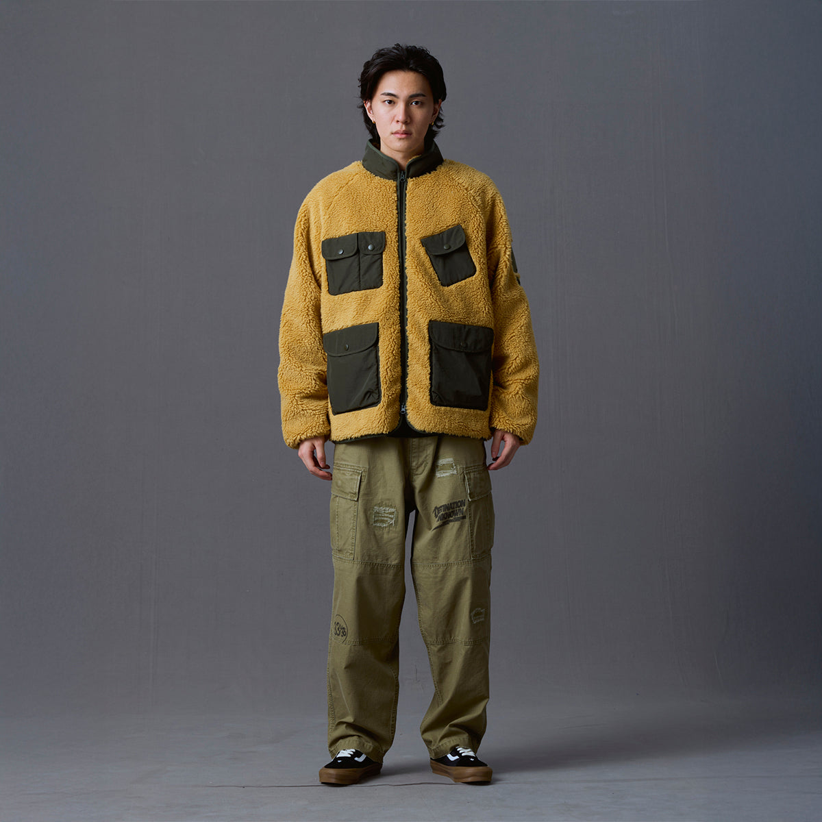 Liberaiders UTILITY PILE FLEECE ZIP JACKET リベレイダース ユーティリティ パイル フリース ジップ ジャケット 730102603【メンズ パイルフリース ジャケット 襟付き フリースアウター 26FW】