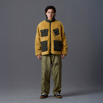 Liberaiders UTILITY PILE FLEECE ZIP JACKET リベレイダース ユーティリティ パイル フリース ジップ ジャケット 730102603【メンズ パイルフリース ジャケット 襟付き フリースアウター 26FW】