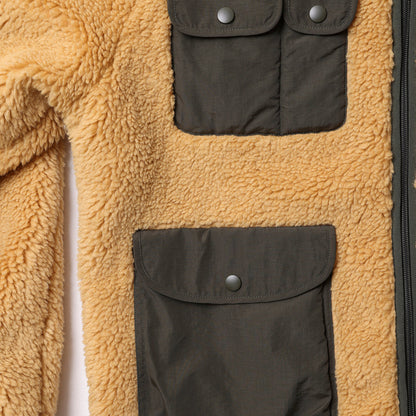 Liberaiders UTILITY PILE FLEECE ZIP JACKET リベレイダース ユーティリティ パイル フリース ジップ ジャケット 730102603【メンズ パイルフリース ジャケット 襟付き フリースアウター 26FW】
