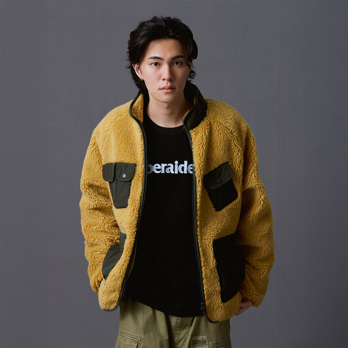 Liberaiders UTILITY PILE FLEECE ZIP JACKET リベレイダース ユーティリティ パイル フリース ジップ ジャケット 730102603【メンズ パイルフリース ジャケット 襟付き フリースアウター 26FW】