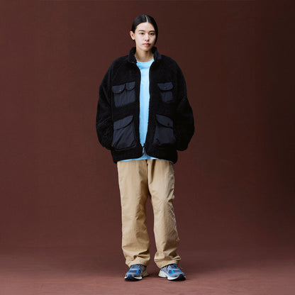 Liberaiders UTILITY PILE FLEECE ZIP JACKET リベレイダース ユーティリティ パイル フリース ジップ ジャケット 730102603【メンズ パイルフリース ジャケット 襟付き フリースアウター 26FW】