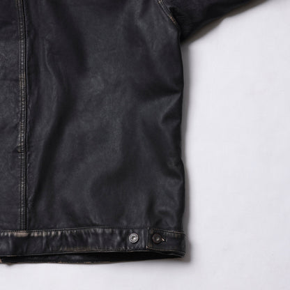 Liberaiders WASHED LEATHER JACKET リベレイダース ウォッシュド レザー ジャケット 730132603【メンズ レザージャケット 羊革 ヴィンテージライク ウォッシュ加工 26FW】