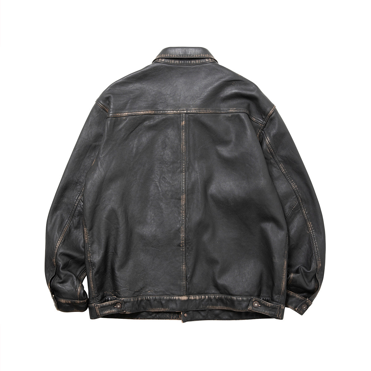 Liberaiders WASHED LEATHER JACKET リベレイダース ウォッシュド レザー ジャケット 730132603【メンズ レザージャケット 羊革 ヴィンテージライク ウォッシュ加工 26FW】