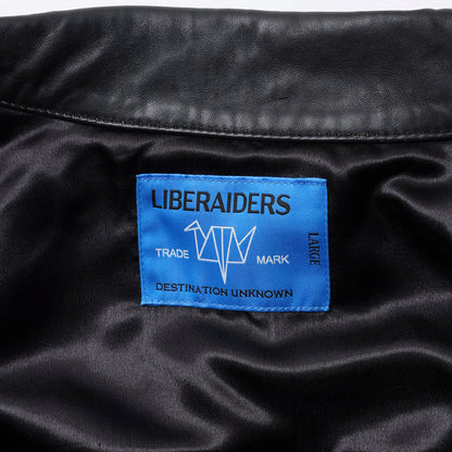 Liberaiders WASHED LEATHER JACKET リベレイダース ウォッシュド レザー ジャケット 730132603【メンズ レザージャケット 羊革 ヴィンテージライク ウォッシュ加工 26FW】