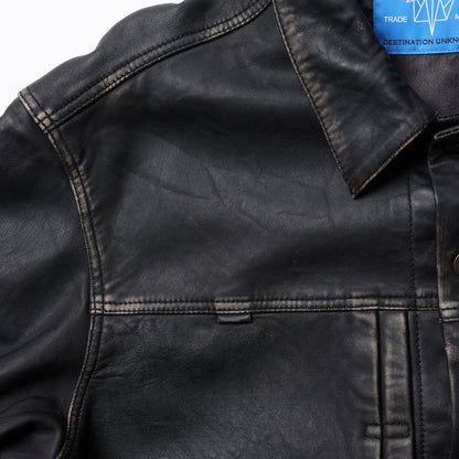 Liberaiders WASHED LEATHER JACKET リベレイダース ウォッシュド レザー ジャケット 730132603【メンズ レザージャケット 羊革 ヴィンテージライク ウォッシュ加工 26FW】