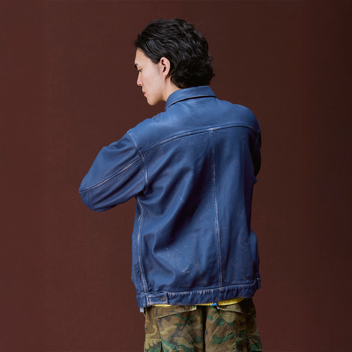 Liberaiders WASHED LEATHER JACKET リベレイダース ウォッシュド レザー ジャケット 730132603【メンズ レザージャケット 羊革 ヴィンテージライク ウォッシュ加工 26FW】