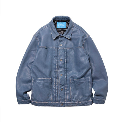 Liberaiders WASHED LEATHER JACKET リベレイダース ウォッシュド レザー ジャケット 730132603【メンズ レザージャケット 羊革 ヴィンテージライク ウォッシュ加工 26FW】