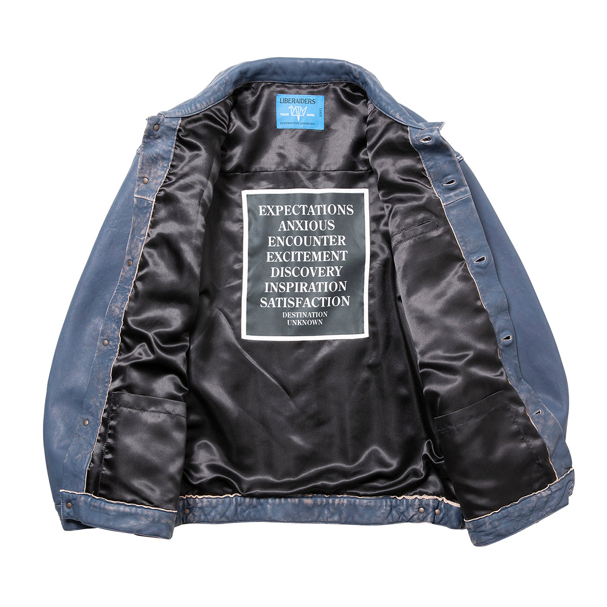 Liberaiders WASHED LEATHER JACKET リベレイダース ウォッシュド レザー ジャケット 730132603【メンズ レザージャケット 羊革 ヴィンテージライク ウォッシュ加工 26FW】