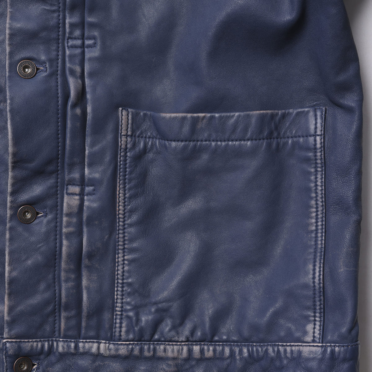 Liberaiders WASHED LEATHER JACKET リベレイダース ウォッシュド レザー ジャケット 730132603【メンズ レザージャケット 羊革 ヴィンテージライク ウォッシュ加工 26FW】