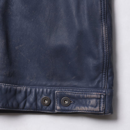 Liberaiders WASHED LEATHER JACKET リベレイダース ウォッシュド レザー ジャケット 730132603【メンズ レザージャケット 羊革 ヴィンテージライク ウォッシュ加工 26FW】