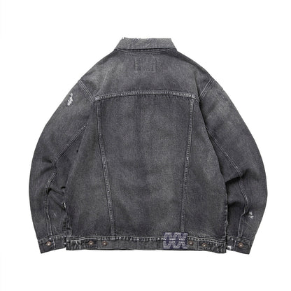 Liberaiders DAMAGED DENIM TRUCKER JACKET リベレイダース ダメージド デニム トラッカー ジャケット 730152603【メンズ デニムジャケット  ヴィンテージ ダメージ加工 カジュアル 13.5oz 26FW】