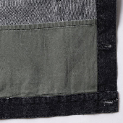 Liberaiders DAMAGED DENIM TRUCKER JACKET リベレイダース ダメージド デニム トラッカー ジャケット 730152603【メンズ デニムジャケット  ヴィンテージ ダメージ加工 カジュアル 13.5oz 26FW】
