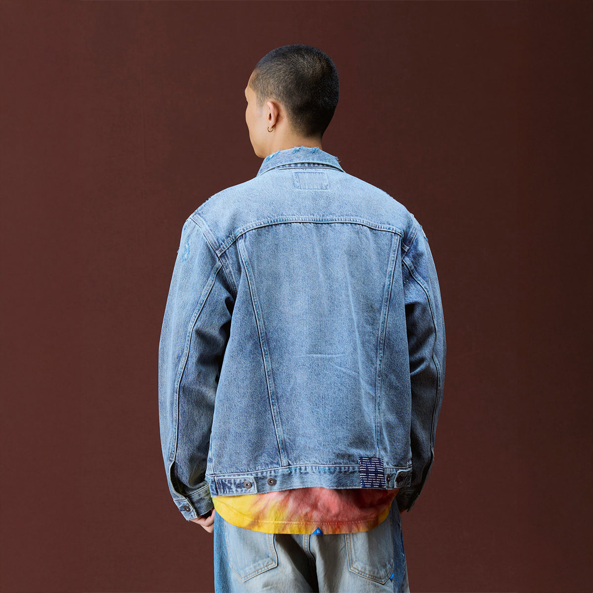 Liberaiders DAMAGED DENIM TRUCKER JACKET リベレイダース ダメージド デニム トラッカー ジャケット 730152603【メンズ デニムジャケット  ヴィンテージ ダメージ加工 カジュアル 13.5oz 26FW】