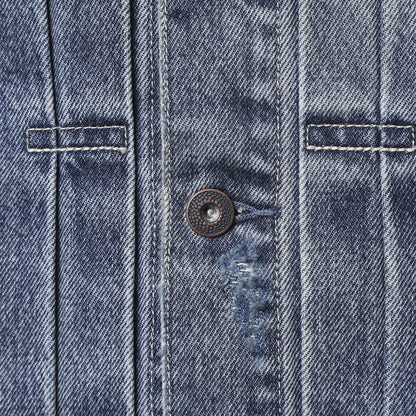 Liberaiders DAMAGED DENIM TRUCKER JACKET リベレイダース ダメージド デニム トラッカー ジャケット 730152603【メンズ デニムジャケット  ヴィンテージ ダメージ加工 カジュアル 13.5oz 26FW】
