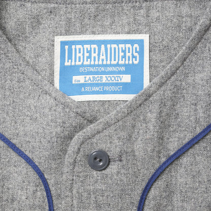 Liberaiders FLANNEL BASEBALL SHIRT リベレイダース フランネル ベースボールシャツ 731012603【メンズ 長袖シャツ ブランドロゴ ヴィンテージライク ストリート 26FW】
