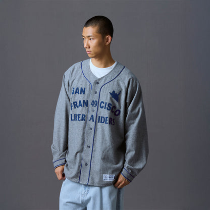 Liberaiders FLANNEL BASEBALL SHIRT リベレイダース フランネル ベースボールシャツ 731012603【メンズ 長袖シャツ ブランドロゴ ヴィンテージライク ストリート 26FW】