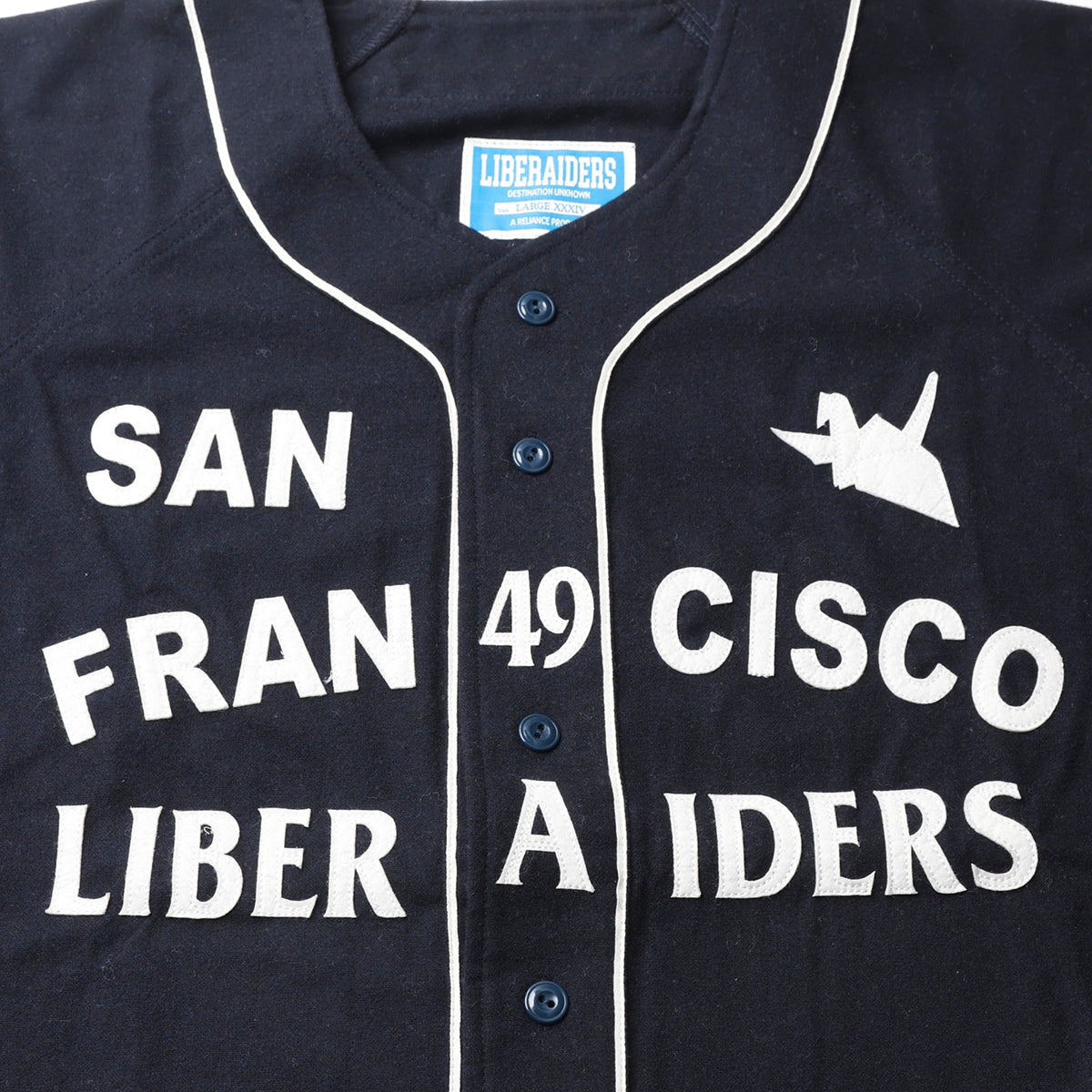 Liberaiders FLANNEL BASEBALL SHIRT リベレイダース フランネル ベースボールシャツ 731012603【メンズ 長袖シャツ ブランドロゴ ヴィンテージライク ストリート 26FW】