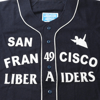 Liberaiders FLANNEL BASEBALL SHIRT リベレイダース フランネル ベースボールシャツ 731012603【メンズ 長袖シャツ ブランドロゴ ヴィンテージライク ストリート 26FW】