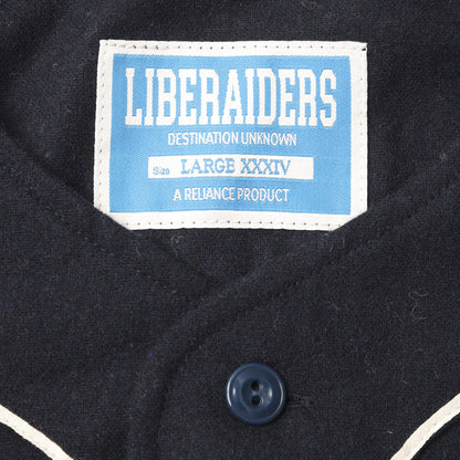 Liberaiders FLANNEL BASEBALL SHIRT リベレイダース フランネル ベースボールシャツ 731012603【メンズ 長袖シャツ ブランドロゴ ヴィンテージライク ストリート 26FW】