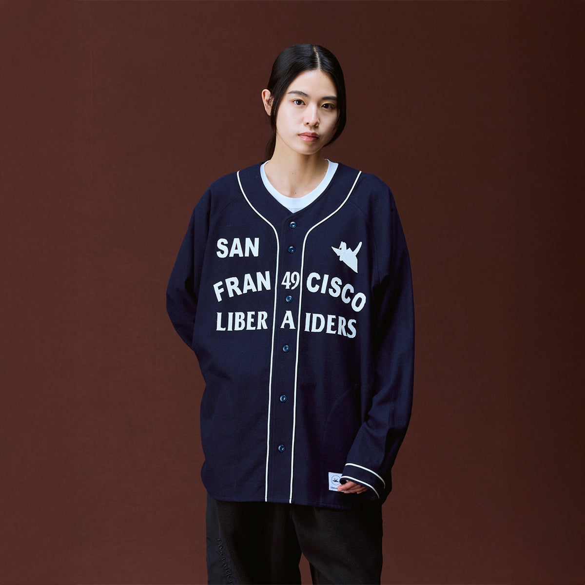 Liberaiders FLANNEL BASEBALL SHIRT リベレイダース フランネル ベースボールシャツ 731012603【メンズ 長袖シャツ ブランドロゴ ヴィンテージライク ストリート 26FW】
