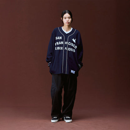 Liberaiders FLANNEL BASEBALL SHIRT リベレイダース フランネル ベースボールシャツ 731012603【メンズ 長袖シャツ ブランドロゴ ヴィンテージライク ストリート 26FW】