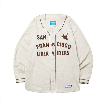 Liberaiders FLANNEL BASEBALL SHIRT リベレイダース フランネル ベースボールシャツ 731012603【メンズ 長袖シャツ ブランドロゴ ヴィンテージライク ストリート 26FW】
