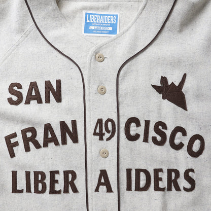 Liberaiders FLANNEL BASEBALL SHIRT リベレイダース フランネル ベースボールシャツ 731012603【メンズ 長袖シャツ ブランドロゴ ヴィンテージライク ストリート 26FW】