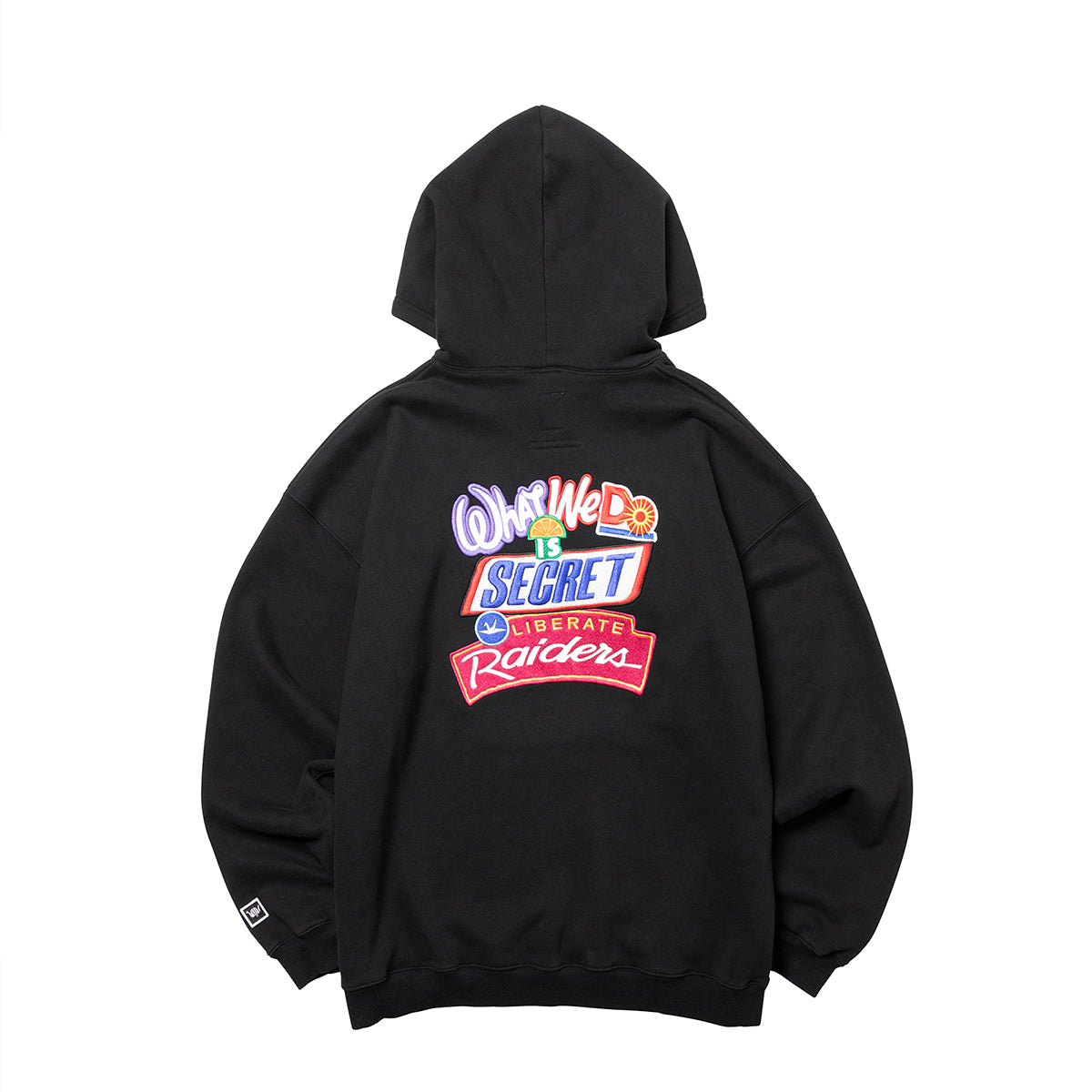 Liberaiders EMBROIDERY HOODIE リベレイダース エンブロイダリー フーディ 733012603【メンズ 裏起毛フーディ パーカー グラフィック 刺繍 オーバーサイズ 26FW】
