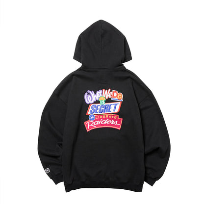 Liberaiders EMBROIDERY HOODIE リベレイダース エンブロイダリー フーディ 733012603【メンズ 裏起毛フーディ パーカー グラフィック 刺繍 オーバーサイズ 26FW】