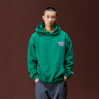 Liberaiders EMBROIDERY HOODIE リベレイダース エンブロイダリー フーディ 733012603【メンズ 裏起毛フーディ パーカー グラフィック 刺繍 オーバーサイズ 26FW】