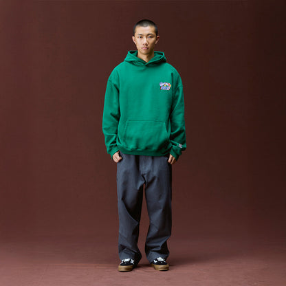 Liberaiders EMBROIDERY HOODIE リベレイダース エンブロイダリー フーディ 733012603【メンズ 裏起毛フーディ パーカー グラフィック 刺繍 オーバーサイズ 26FW】