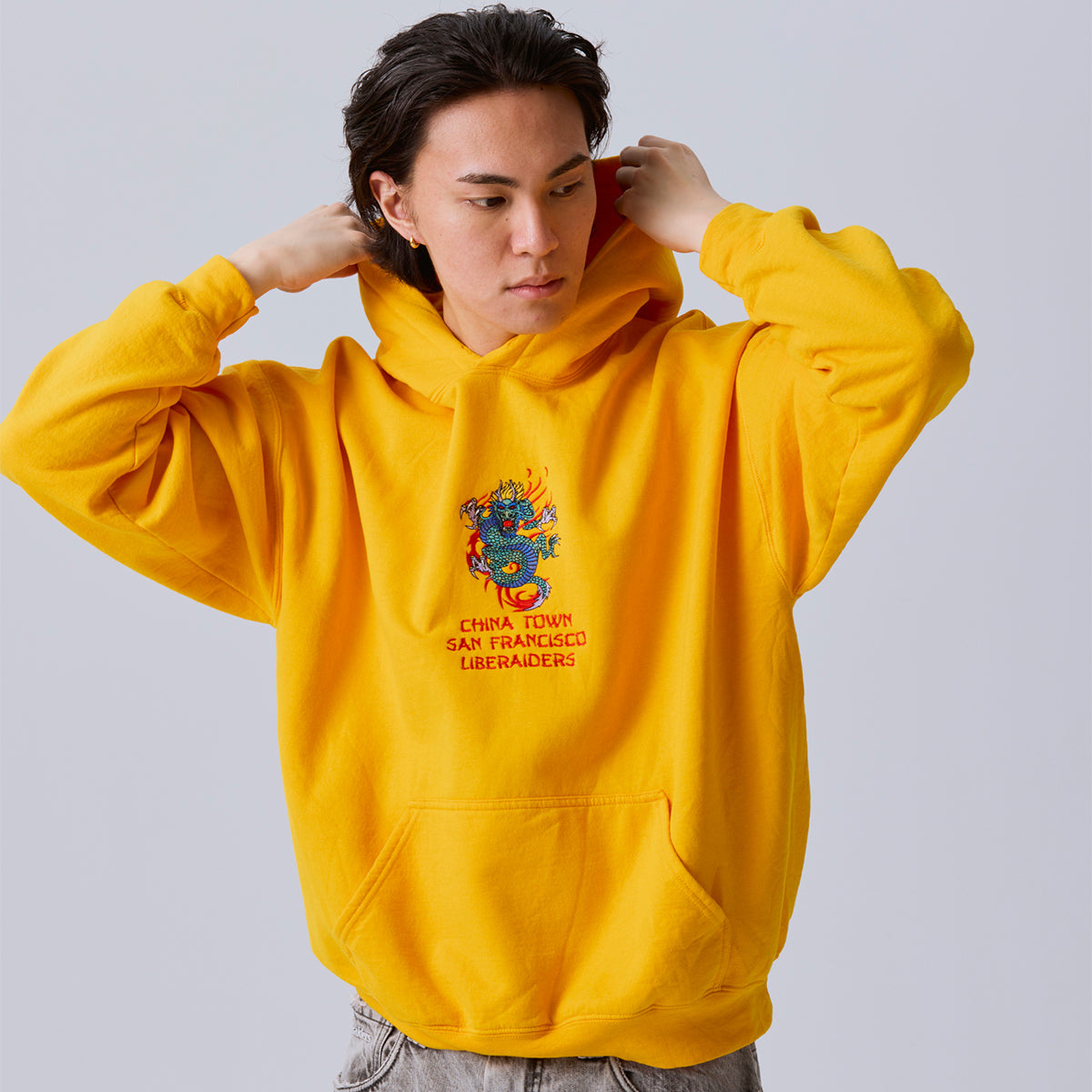 Liberaiders DRAGON HOODIE リベレイダース ドラゴン フーディー 733152603【メンズ プルオーバーフーディー パーカー ウォッシュ加工 プリント 26FW】
