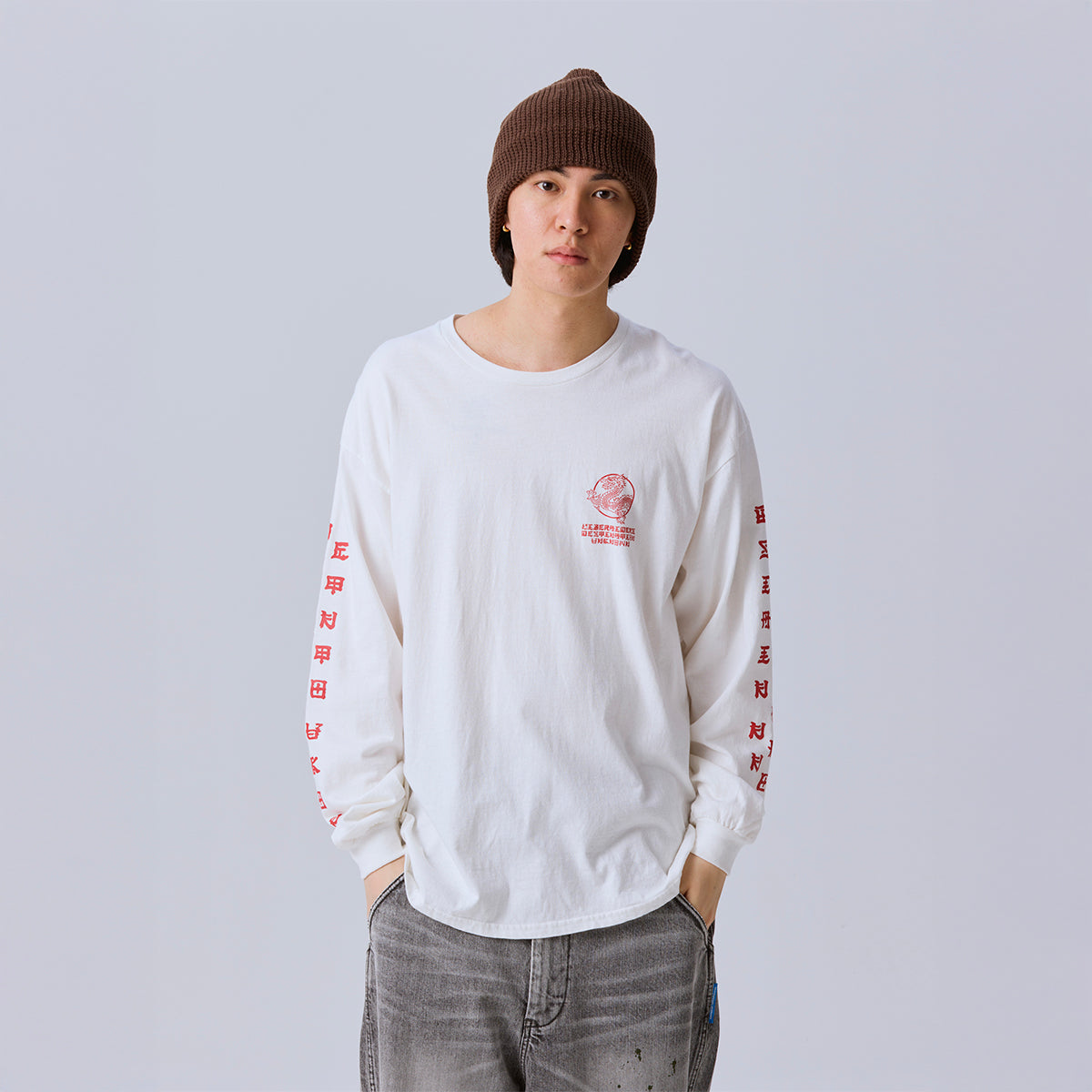 Liberaiders DRAGON L/S TEE リベレイダース ドラゴン ロングスリーブTシャツ 735042603【メンズ 長袖Tシャツ ロンT  天竺生地 グラフィック プリントデザイン 26FW】